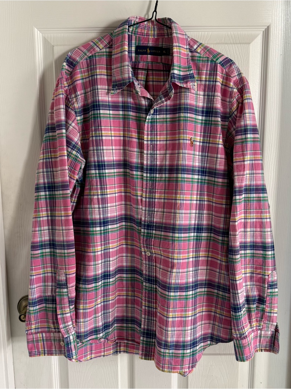 Ralph Lauren Pink Plaid Button Down